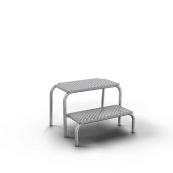 Step stool type G | 2 steps, dimensions: 400 x 580 x 570 mm